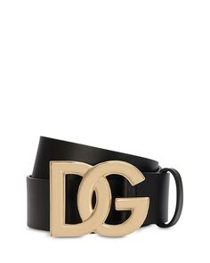 Мужской кожаный ремень с логотипом Dolce &amp; Gabbana