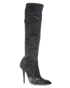 Женские сапоги Lala с острым носком на высоком каблуке Saint Laurent