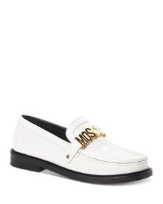 Женские мокасины на плоской подошве Moc Toe Moschino