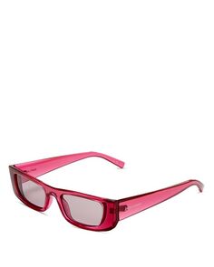 Солнцезащитные очки «кошачий глаз» прямоугольной формы, 52 мм Saint Laurent