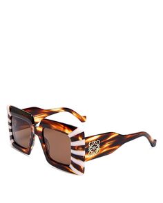 Квадратные солнцезащитные очки, 47 мм Loewe
