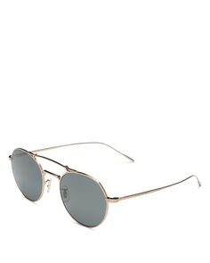 Круглые поляризованные солнцезащитные очки Reymont, 49 мм Oliver Peoples