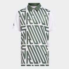 Рубашка Adidas PRINTED POLO SHIRT, зеленый