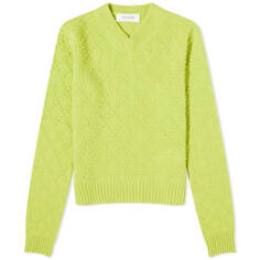 Джемпер Sportmax Salve V Neck Knit, светло-зеленый