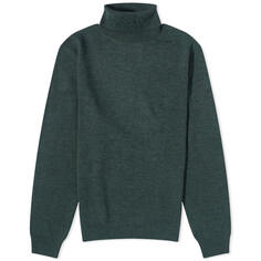 Свитер A.P.C. Dundee Roll Neck, темно-зеленый