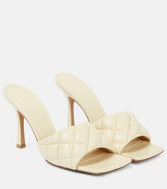 Кожаные сандалии с подкладкой Bottega Veneta, белый