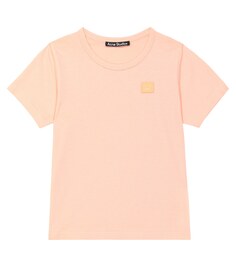 Хлопковая футболка Mini Nash Face Acne Studios, розовый