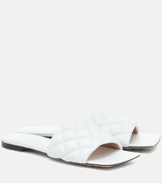 Кожаные сандалии с подкладкой Bottega Veneta, белый