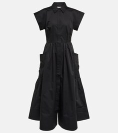 Поплиновое платье миди Essentials CO, черный
