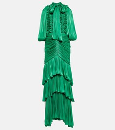 Многоуровневое платье COSTARELLOS, зеленый