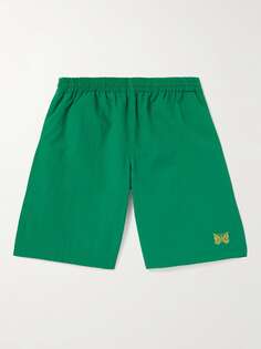 Прямые шорты для плавания с вышивкой NEEDLES, зеленый