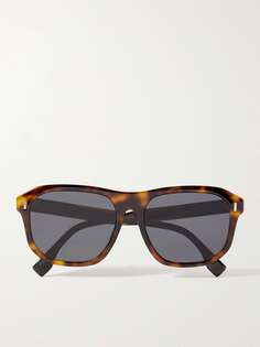 Солнцезащитные очки Caravan в стиле авиаторов черепаховой расцветки из ацетата FENDI, черепаховый