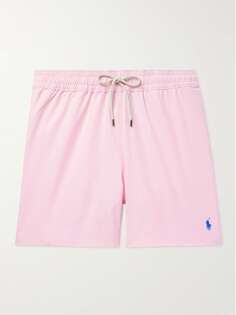 Прямые плавки-шорты средней длины Traveler POLO RALPH LAUREN, розовый