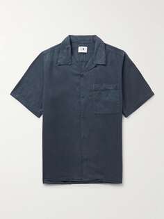 Julio 5029 Рубашка из твила с трансформируемым воротником NN07, синий
