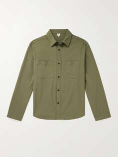 Рубашка из эластичного переработанного холста Rupet ARKET, зеленый
