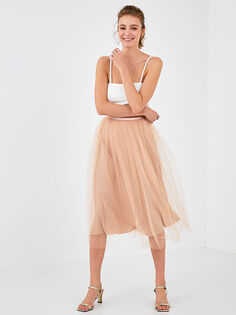 Женская расклешенная юбка из тюля Apple line