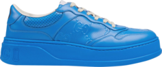 Кроссовки Gucci GG Sneaker Bright Blue Embossed, синий