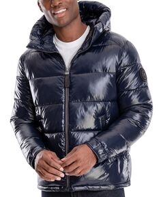Мужская блестящая пуховая куртка с капюшоном, созданная для macy&apos;s Michael Kors
