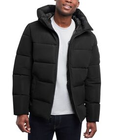 Мужская стеганая куртка-пуховик с капюшоном Michael Kors, черный