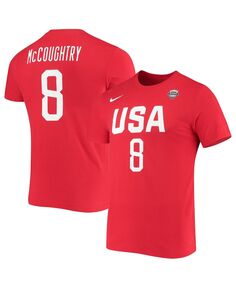 Женская футболка angel mccoughtry usa basketball red name and number performance Nike, красный