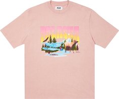 Футболка Palace Palaska Dye T-Shirt &apos;Pink&apos;, розовый