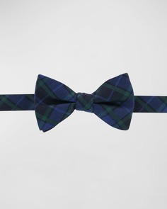 Мужской регулируемый клетчатый галстук-бабочка с завязками Trafalgar
