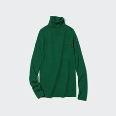 Водолазка Uniqlo Heattech Extra Fine Merino, зеленый