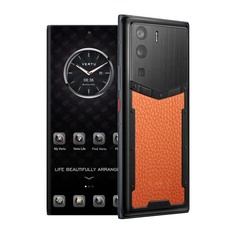 Смартфон Vertu Metavertu Calfskin 18Гб/1Тб, 2 Nano-SIM, черный/оранжевый