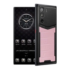 Смартфон Vertu Metavertu Alligator 18Гб/1Тб, 2 Nano-SIM, черный/розовый