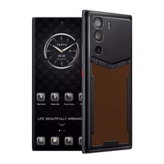 Смартфон Vertu Metavertu Alligator Paris Nail Style, 18Гб/1Тб, 2 Nano-SIM, черный/коричневый