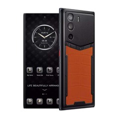 Смартфон Vertu Metavertu Alligator 18Гб/1Тб, 2 Nano-SIM, черный/оранжевый