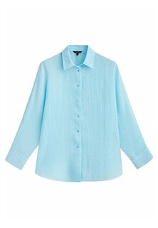 Блузка на пуговицах Massimo Dutti, синий