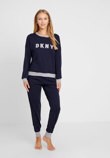 Пижамный комплект DKNY, темно-синий/белый
