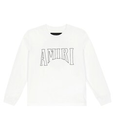 Толстовка из хлопкового джерси с логотипом Amiri, белый