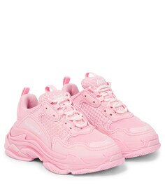 Кроссовки Triple S Balenciaga Kids, розовый