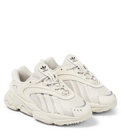 Кожаные кроссовки Oztral J с сетчатой отделкой Adidas Originals, белый