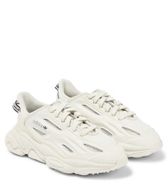 Кожаные кроссовки Ozweego Celox Adidas Originals, белый