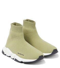 Кроссовки Speed Balenciaga Kids, зеленый