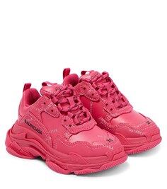 Кроссовки Triple S Balenciaga Kids, розовый