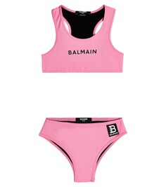 Бикини с логотипом Balmain, розовый