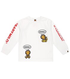 Толстовка Baby Milo из хлопка BAPE, белый