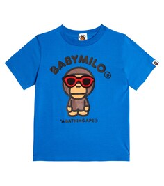 Футболка Baby Milo из хлопкового джерси BAPE, синий