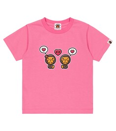 Хлопковая футболка Baby Milo BAPE, розовый