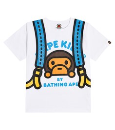 Футболка Baby Milo из хлопкового джерси BAPE, белый