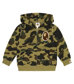 Хлопковая куртка с капюшоном 1st Camo Ape Head BAPE, зеленый