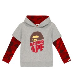 Худи Camo Ape Head из хлопкового джерси BAPE, разноцветный