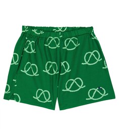 Хлопковые шорты с принтом Bobo Choses, зеленый