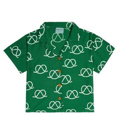 Рубашка из хлопка с принтом Bobo Choses, зеленый