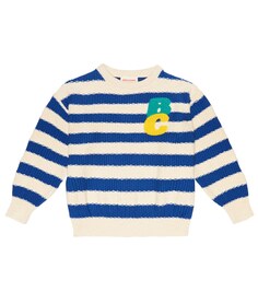 Полосатый хлопковый свитер Bobo Choses, разноцветный