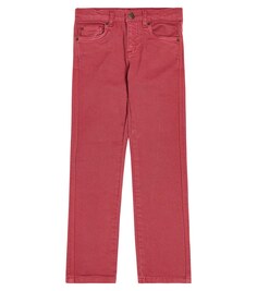Прямые джинсы Bonnie из смесового хлопка Bonpoint, розовый